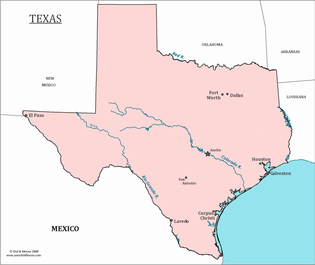Austin texas kaart